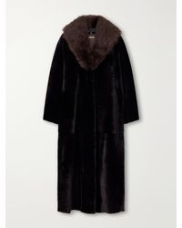 Nour Hammour - Astoria Shearling Coat - Lyst