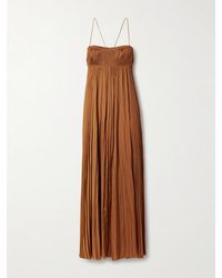 Ulla Johnson - Valira Plissé-Satin Gown - Lyst
