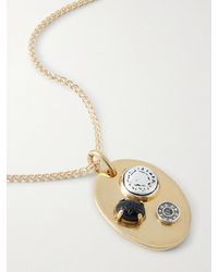 Maison Mayle - Arpelle-Plated, Glass, Pewter And Crystal Necklace - Lyst