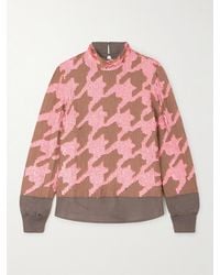 Dries Van Noten - Sequined Houndstooth Chiffon Blouse - Lyst