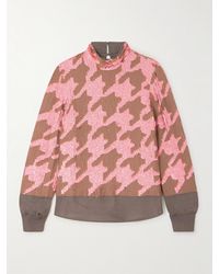 Dries Van Noten - Sequined Houndstooth Chiffon Blouse - Lyst