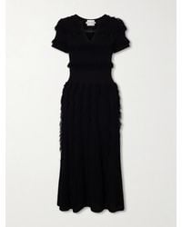 Max Mara - Grazia Fringed Knitted Midi Dress - Lyst