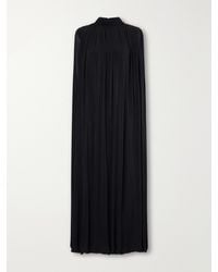 TOVE - Elia Cape-Effect Draped Jersey Maxi Dress - Lyst