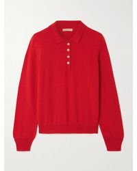 &Daughter - Pull Façon Polo En Cachemire Et Coton Mélangés Aoife - Lyst