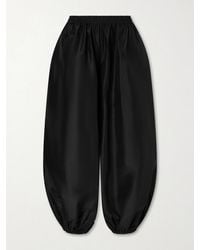 Suzie Kondi - Sofia Silk-Taffeta Wide-Leg Pants - Lyst
