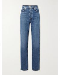 Agolde - Net Sustain 90's Pinch Waist Long High-Rise Straight-Leg Organic Jeans - Lyst
