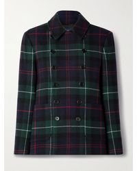 Polo Ralph Lauren - Doppelreihiger Blazer Aus Flanell Aus Einer Wollmischung Mit Karomuster - Lyst