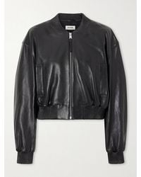 Arma - Hannan Leather Bomber Jacket - Lyst