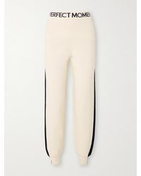 Perfect Moment - La Tour Intarsia Wool-Blend Tapered Track Pants - Lyst