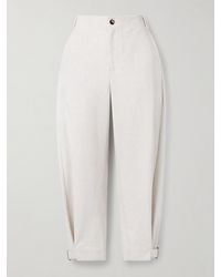 Proenza Schouler - Kay Cotton-Blend Gabardine Tapered Pants - Lyst