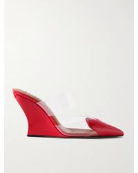 Alaïa - Patent Coeur Mules 90 - Lyst