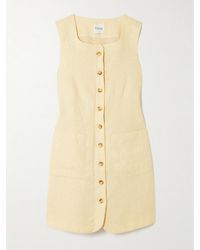 Posse - Emma Linen Mini Dress - Lyst