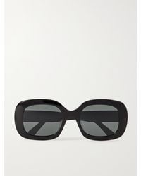 Celine - Triomphe Oval-Frame Acetate Sunglasses - Lyst