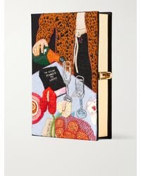 Olympia Le-Tan - The Loving Embroidered Canvas Clutch - Lyst