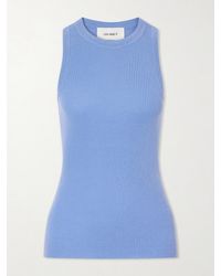Lisa Yang - Amya Ribbed Cotton And Cashmere-Blend Tank Top - Lyst