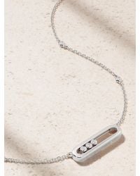 Messika - Baby Move 18-Karat Diamond Necklace - Lyst