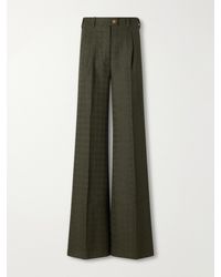 Giuliva Heritage - The Jasmine Pleated Virgin Wool-Blend Bouclé Wide-Leg Pants - Lyst