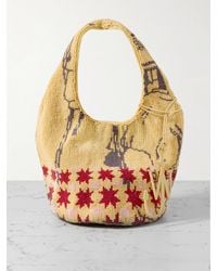 JW Anderson - Tote Aus Canvas Mit Zierperlen - Lyst