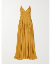 Ulla Johnson - Atrani Tiered Silk-Chiffon Gown - Lyst