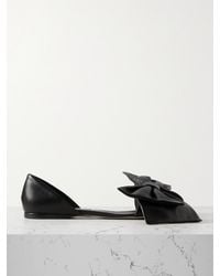 Loewe - Toy Bow-Detailed Leather Slides - Lyst