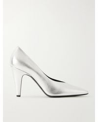Alaïa - 90 Metallic- Leather Pumps - Lyst