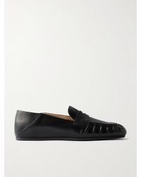 Stuart Weitzman - Brooks Collapsible-Heel Leather Loafers - Lyst