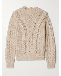 Isabel Marant - Padova Cotton-Blend Cable-Knit Sweater - Lyst