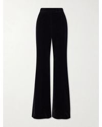 Valentino Garavani - Cotton-Velvet Flared Pants - Lyst