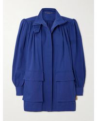 Chloé - Gathered Cotton-Canvas Jacket - Lyst