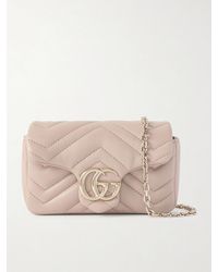 Gucci - Gg Marmont Mini Matelassé Leather Shoulder Bag - Lyst