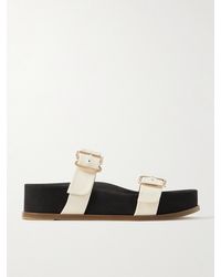 Gabriela Hearst - Wren Leather Platform Slides - Lyst