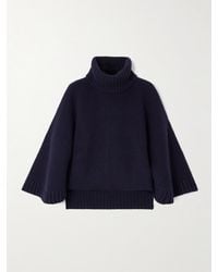 Chloé - Ribbed Wool And Cashmere-Blend Turtleneck Sweater - Lyst