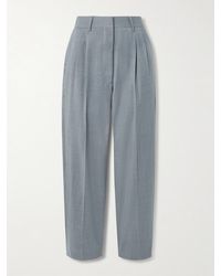 Blazé Milano - Fox Pleated Wool-Twill Straight-Leg Pants - Lyst