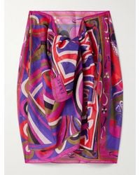 PUCCI - Printed Cotton-Voile Pareo - Lyst