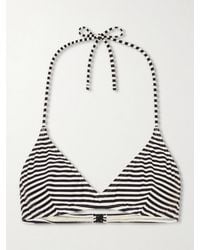 Nili Lotan - Striped Triangle Bikini Top - Lyst