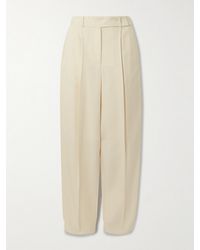 JOSEPH - Rayen Pleated Woven Wide-Leg Pants - Lyst