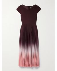 Jason Wu - Marocaine Dégradé Pleated Crepe Midi Dress - Lyst