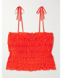 Tory Burch - Smocked Top - Lyst