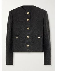 Blazé Milano - Shamo Embellished Metallic Woven Jacket - Lyst