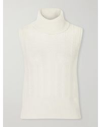 Veronica Beard - Mazzy Cashmere Turtleneck Sweater Vest - Lyst