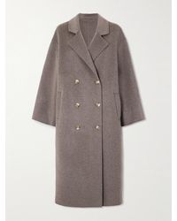 Loulou de Saison - Borneo Doppelreihiger Oversized-Mantel Aus Einer Woll-Kaschmirmischung - Lyst