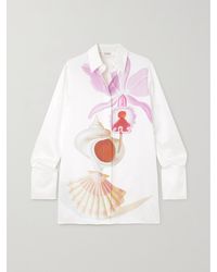 Loewe - Silk Maruja Mallo Print Shirt Dress - Lyst