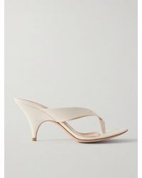 Gianvito Rossi - Sofia 70 Leather Thong Sandals - Lyst