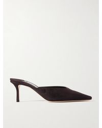 Jimmy Choo - Vivi 65 Suede Mules - Lyst