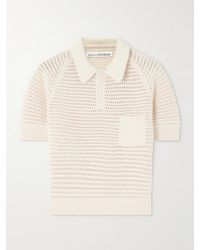 Alix Of Bohemia - Lessi Crocheted Cotton Polo Shirt - Lyst