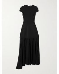 FFORME - Sienna Asymmetric Wool-Blend Maxi Dress - Lyst