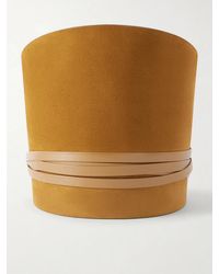 DEHANCHE - Undone Leather-Trimmed Suede Waist Belt - Lyst