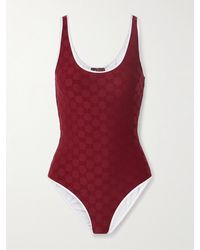 Gucci - Lido Badeanzug Aus Frottee Mit Jacquard-Muster - Lyst