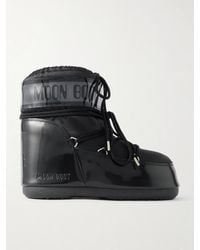 Moon Boot - Icon Glow Glance Schneestiefel Aus Satin Und Pvc - Lyst