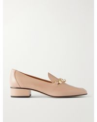 Tod's - 23 Embellished Cuoio-Leather Loafers - Lyst